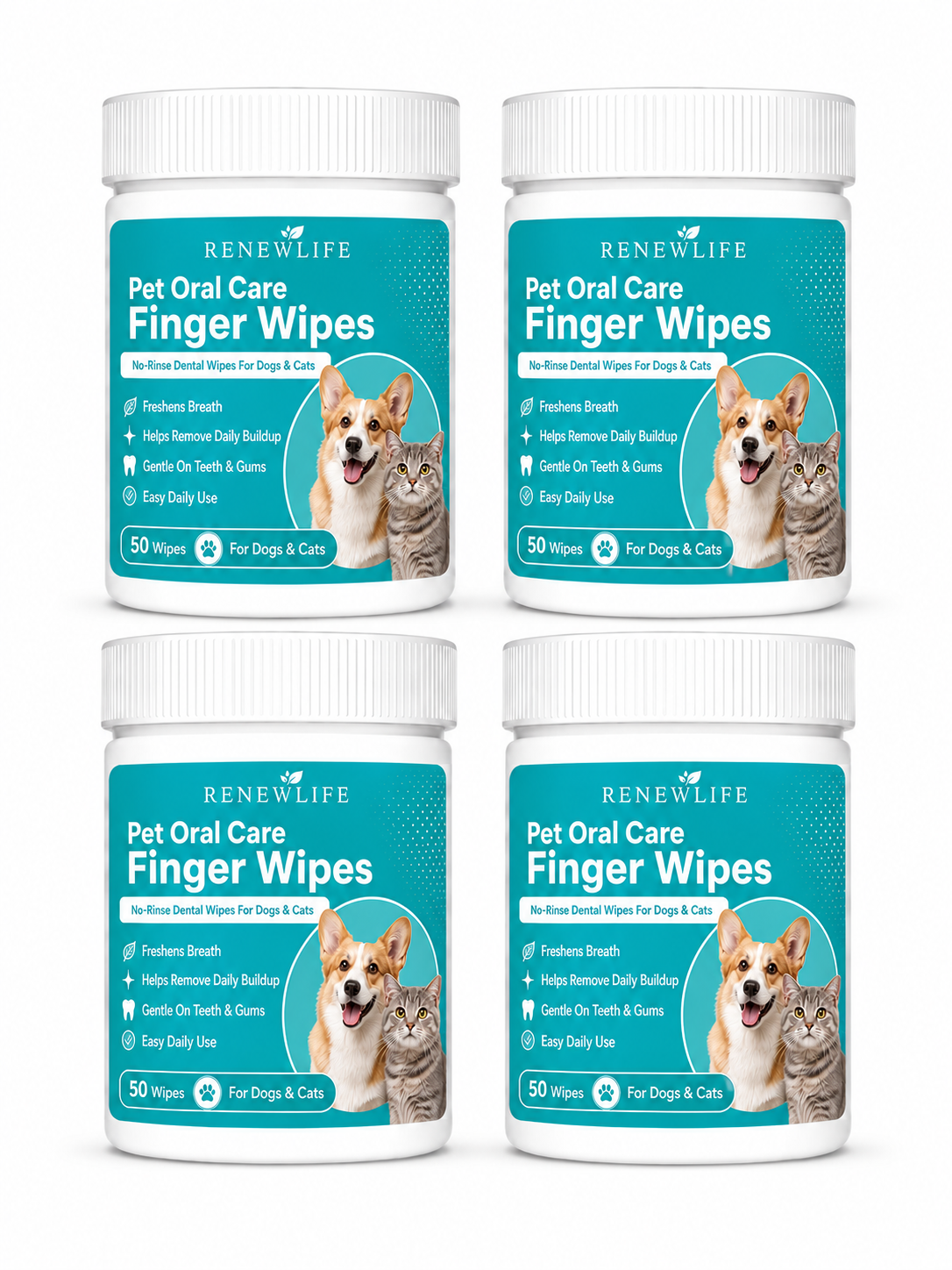 Dog & Cat Teeth Cleaning Finger Wipes