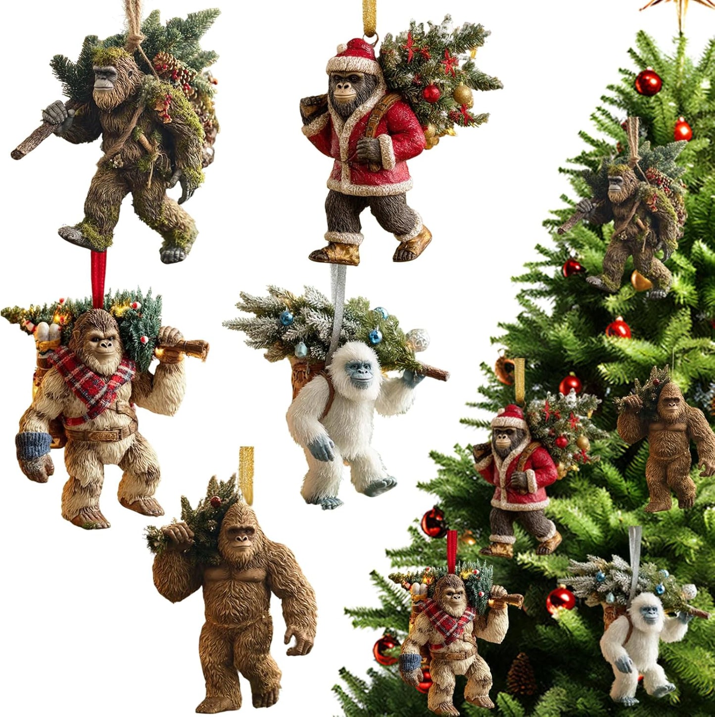 🎄Christmas Sale 49%👣2026 Wildlife Wonders Collection Bigfoot Ornament🌟