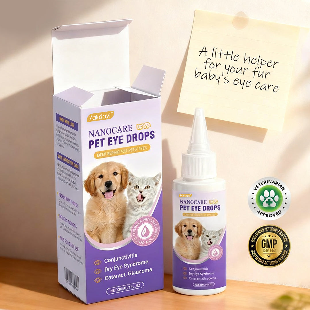 NanoCare Pet Eye Drops-Relieves Conjunctivitis, Dry Eyes, Cataracts, and Keratitisš¶