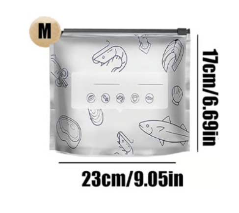 ✨ Reusable Aluminum Foil Sealable Storage Bags | Keep Food Fresh Longer & Organized with Eco-Friendly, Leak-Proof Design ♻️