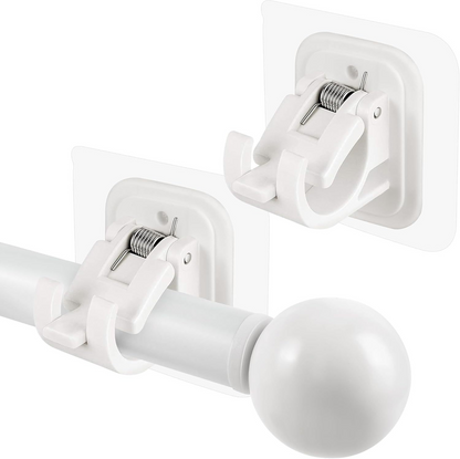 Self-adhesive curtain hooks