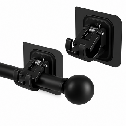 Self-adhesive curtain hooks