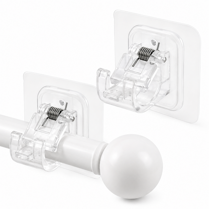 Self-adhesive curtain hooks
