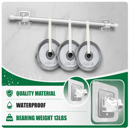 No-Drill Curtain Rod Brackets – No Tools, No Wall Damage