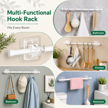 No-Drill Curtain Rod Brackets – No Tools, No Wall Damage