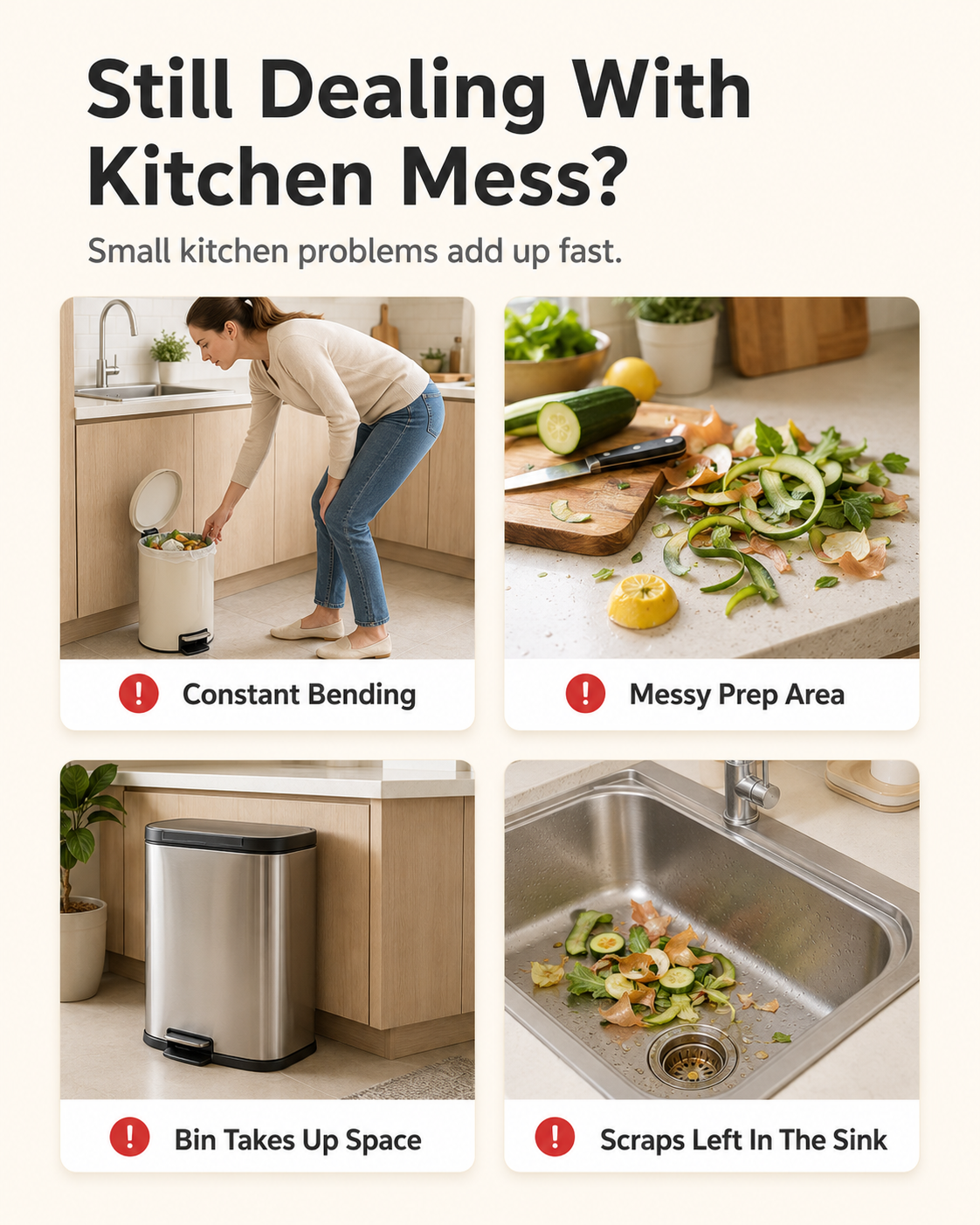 🔥While Supplies Last 48% OFF!🎉 Folding Hanging Kitchen Waste Trash Can