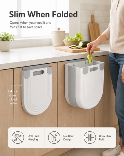 🔥While Supplies Last 48% OFF!🎉 Folding Hanging Kitchen Waste Trash Can