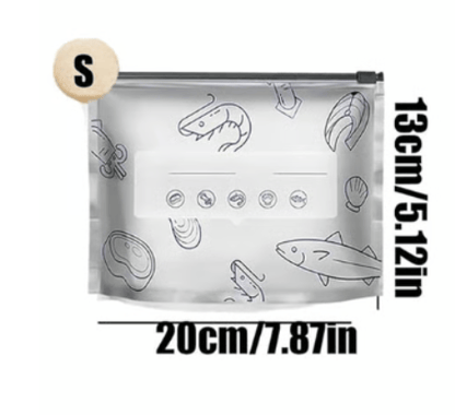 ✨ Reusable Aluminum Foil Sealable Storage Bags | Keep Food Fresh Longer & Organized with Eco-Friendly, Leak-Proof Design ♻️