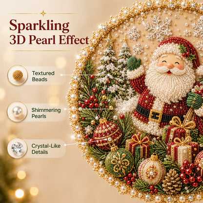Christmas Pearl Art Hanging Wreath Kit