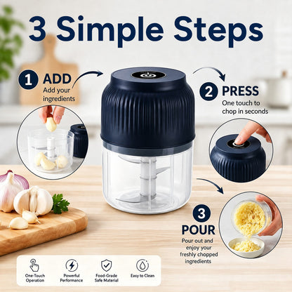 Cordless Mini Food Chopper | Chop, Mince & Prep in Seconds