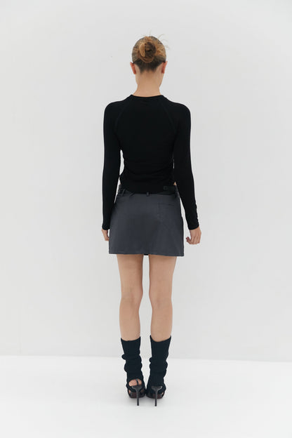 Minirock mit Doppelgürtel