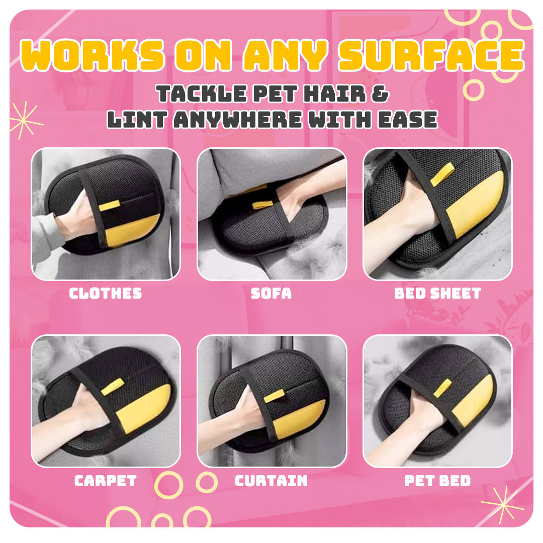 Pet hair remover Electrostatic gloves