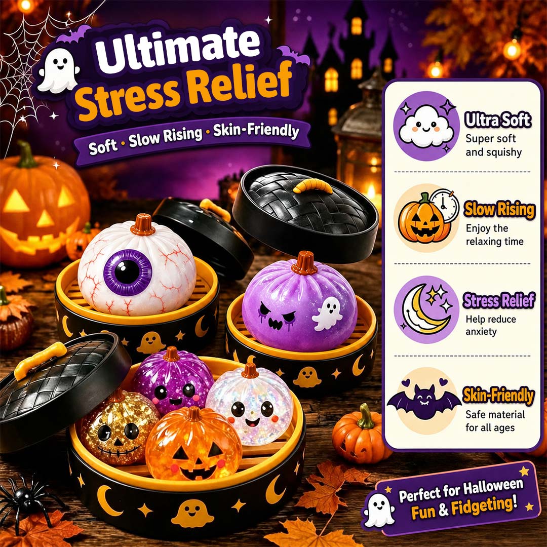 🎃🎃🎃👻   Adorable Halloween Ghost Squishies You Can't Put Down! 🖐️