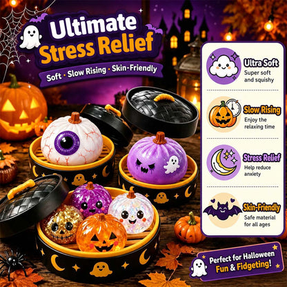 🎃🎃🎃👻   Adorable Halloween Ghost Squishies You Can't Put Down! 🖐️