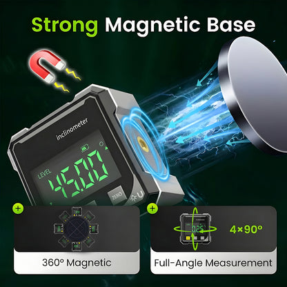 2025 Hot Sale 50% OFF💥Magnetic Digital Angle Finder with Electronic Laser