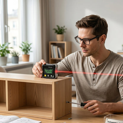 2025 Hot Sale 50% OFF💥Magnetic Digital Angle Finder with Electronic Laser