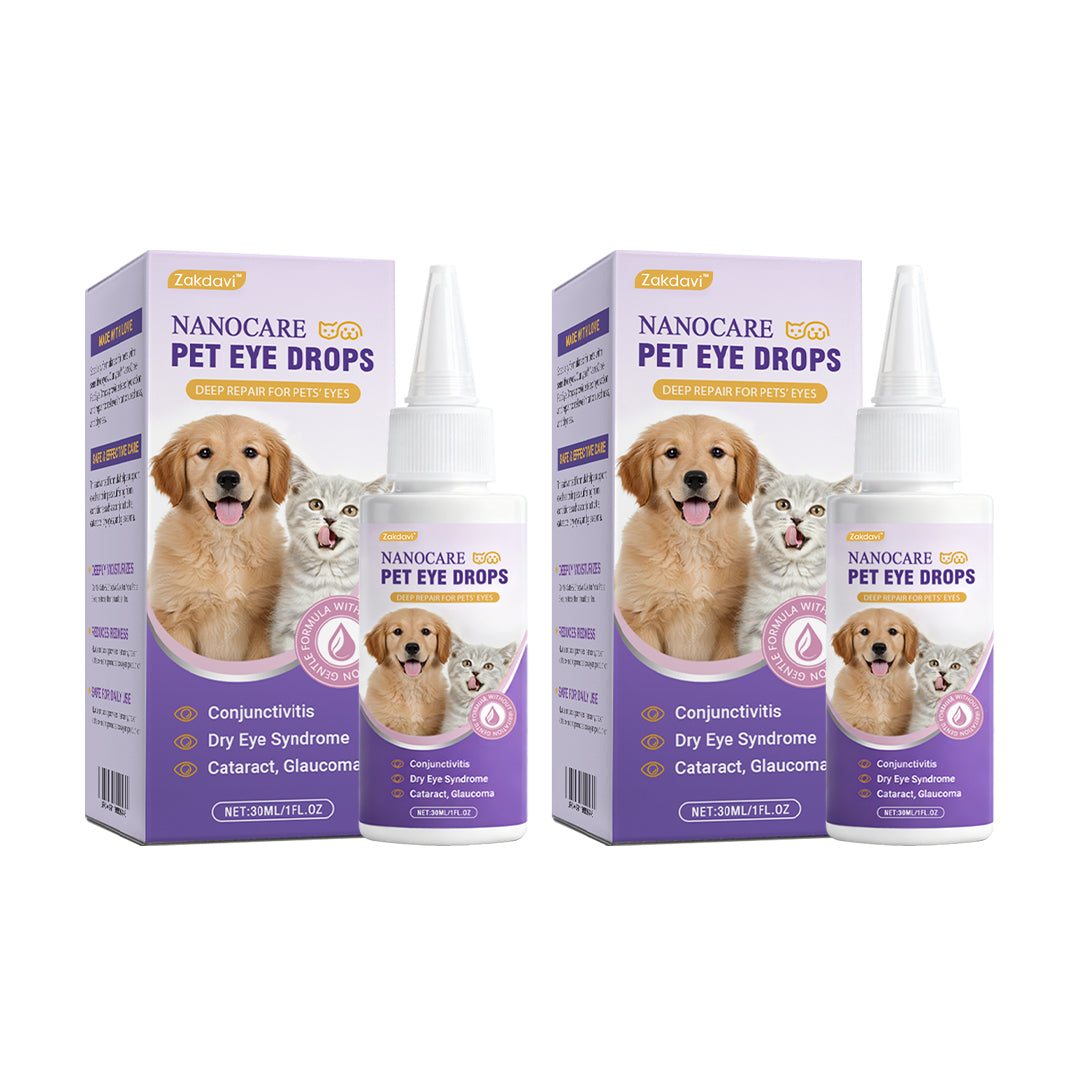 👩‍⚕️ Zakdavi™ NanoCare Pet Eye Drops ☑️ FDA Approved | Relieves Conjunctivitis, Dry Eyes, Cataracts, and Keratitis
