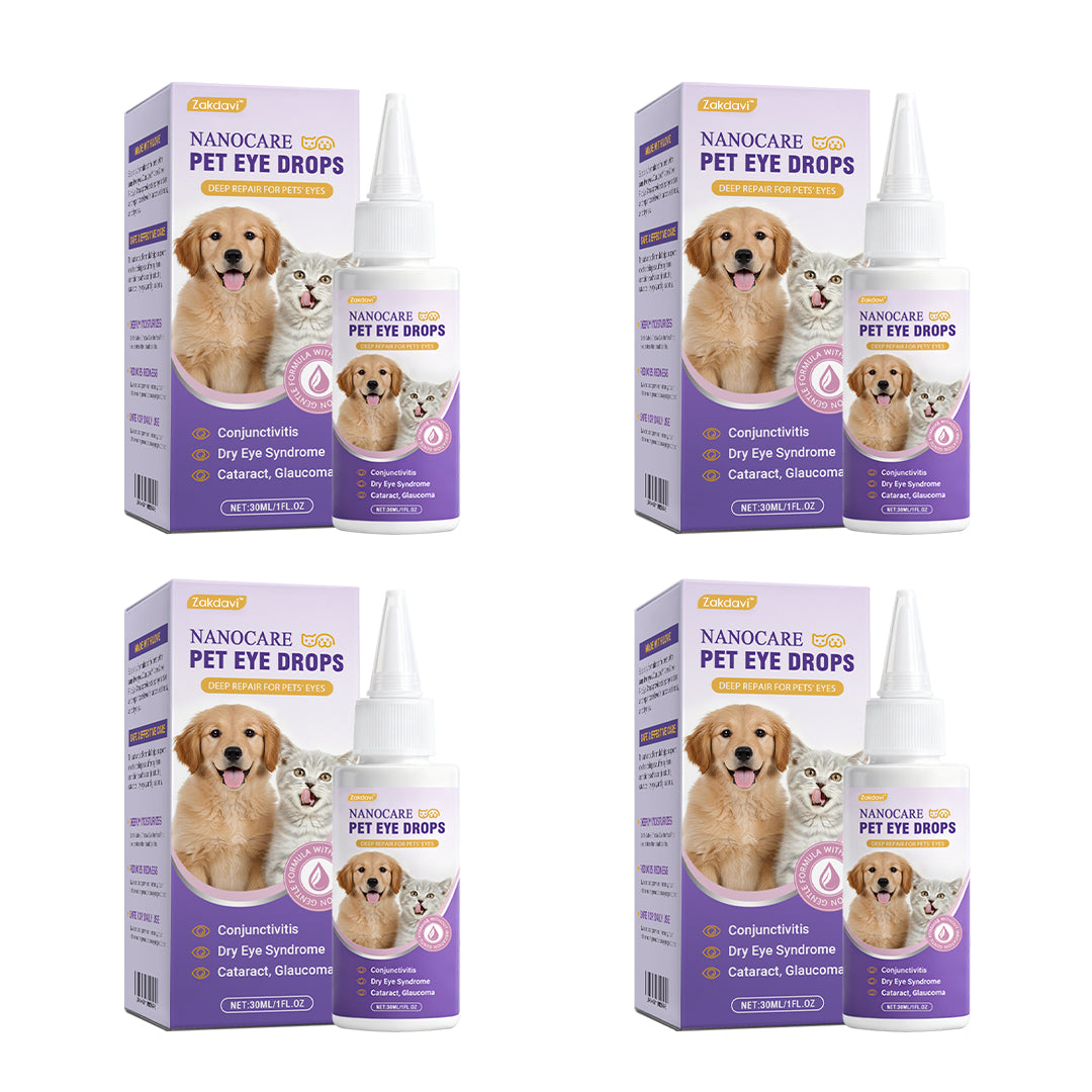 👩‍⚕️ Zakdavi™ NanoCare Pet Eye Drops ☑️ FDA Approved | Relieves Conjunctivitis, Dry Eyes, Cataracts, and Keratitis