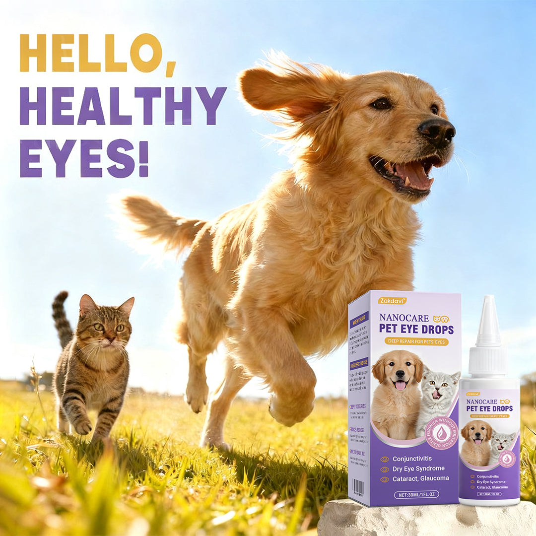 👩‍⚕️ Zakdavi™ NanoCare Pet Eye Drops ☑️ FDA Approved | Relieves Conjunctivitis, Dry Eyes, Cataracts, and Keratitis