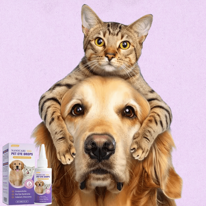 NanoCare Pet Eye Drops-Relieves Conjunctivitis, Dry Eyes, Cataracts, and Keratitis