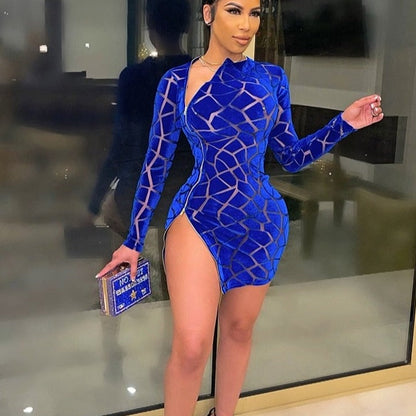 Minikleid mit Reißverschluss